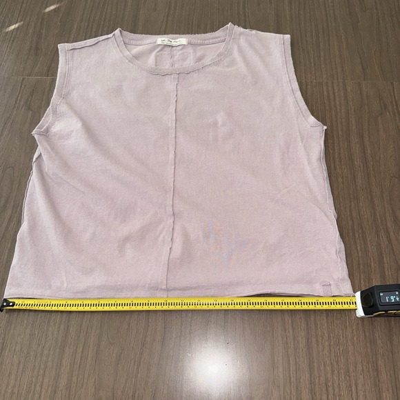 We The Free Womens Small Mauve Kasee Muscle Tee Round Neck Raw Hem Layering - Picture 11 of 11